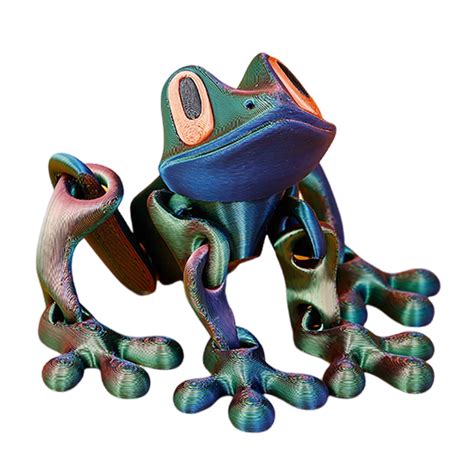 Shoreew 3D Printed Frog Figurine with Magnetic Joints – Articulated ...