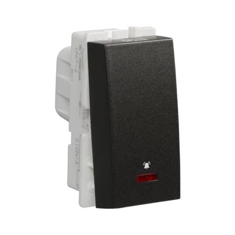 Crabtree Signia 10 A Bell push switch with indicator Grey | mykit | Buy ...
