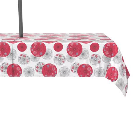 Water Repellent, Outdoor, 100% Polyester, 60x84", Red Japanese Umbrella ...