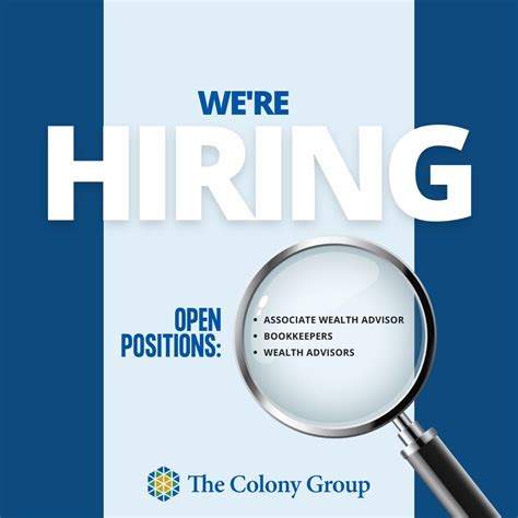 Careers - The Colony Group | Focus Partners Wealth