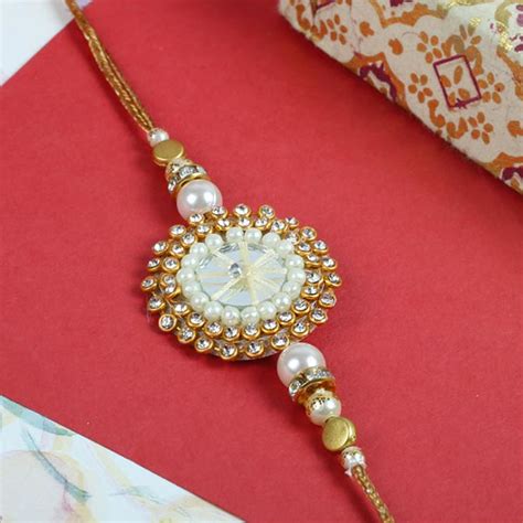 Send Fancy Zardosi Kolkata Style Rakhi Finland Online
