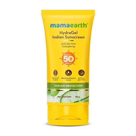 Mamaearth Gel Based Sunscreen for Sun Protection - 50g.