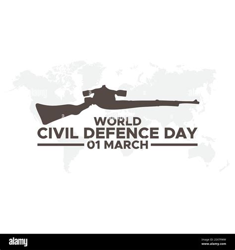 World Civil Defence Day, greeting vector illustration, World Civil ...