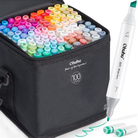 Amazon.com: Ohuhu Alcohol Markers Double Tipped Art Marker Set for ...