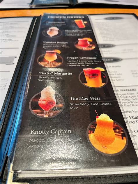 Menu at The Boundary House Restaurant, Calabash