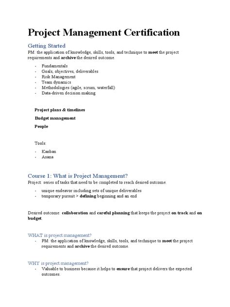 Project Management Certification Test 的图像结果