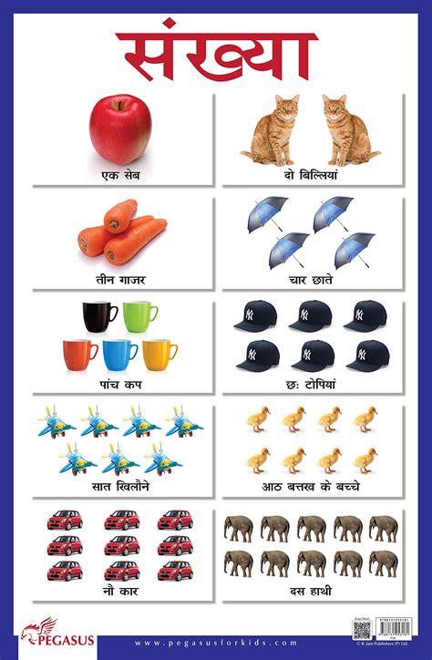 Sankhya Hindi Numbers Thick Laminated Primary Chart | Desertcart INDIA