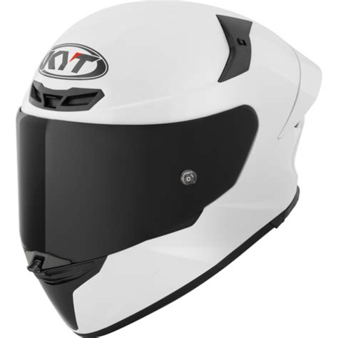 KYT TT Revo Gloss Plain White -06 Helmet – AH Helmets