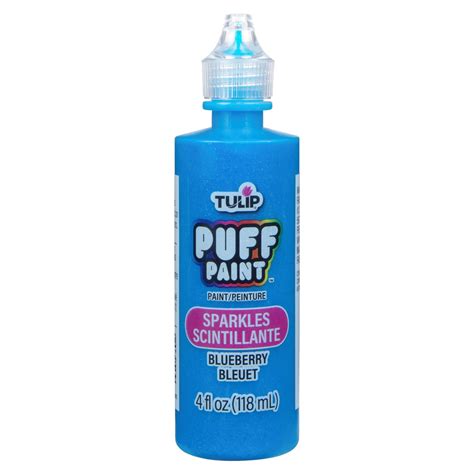 Tulip Puff Paint Sparkles Blueberry 4 fl. oz. – Tulip Color Crafts