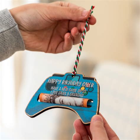 Personalised Gaming Controller Money Gift Holder By Mirrorin