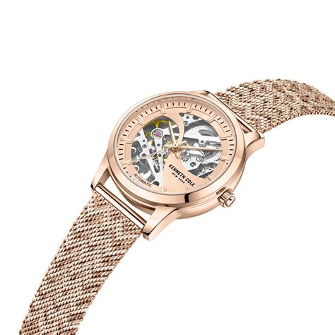 Buy Online Kenneth Cole Automatic Rose Gold Round Dial Rose Gold ...