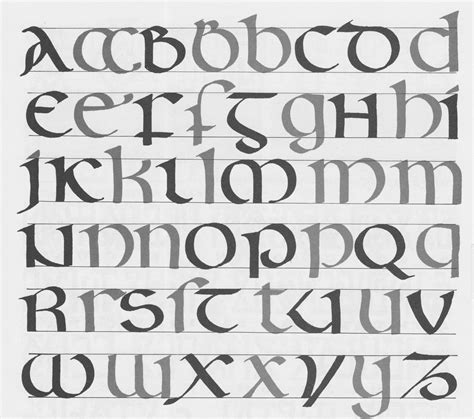 Calligraphy Celtic Alphabet | calligraphy | Calligraphy fonts, Celtic ...