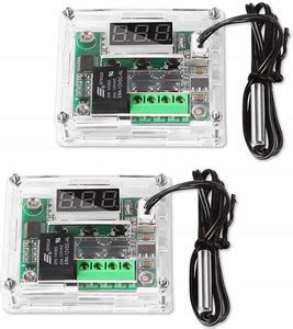 TRUSTECH 2 Pcs W1209 Thermometer Thermo Controller + Case Enclosure ...