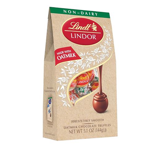 Amazon.com: Lindt LINDOR OatMilk Chocolate Candy Truffles, Non-Dairy ...