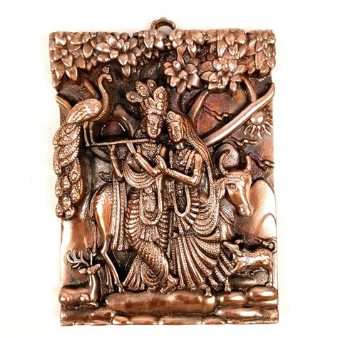 Buy Radha Krishna Wall Hanging For Puja & Home Decor