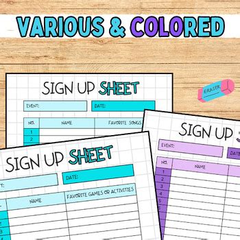 Class President Sign Up Sheet 的图像结果