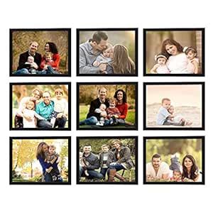 BIG BANG CREATIONS Premium Photo Frames Set of 9 Individual Photo ...
