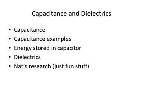 Image result for Capacitance Examples