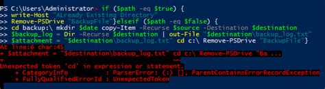 Image result for PowerShell Script Error