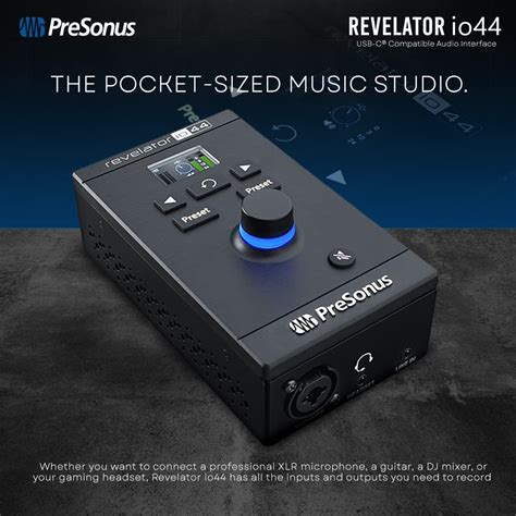 Buy Presonus Revelator io44 USB Type-C 4x2 Audio Interface with Studio ...