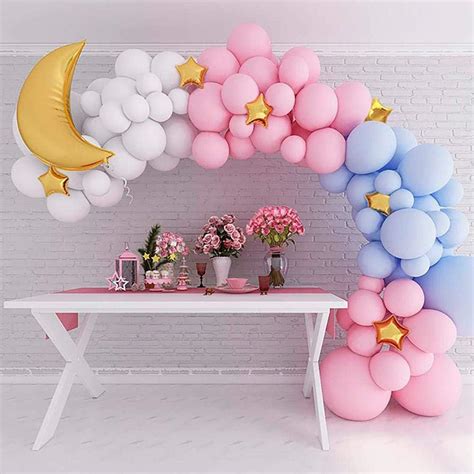 Buy Gender Reveal Decorations Pastel Balloon Garland Arch Kits, 117PCS ...