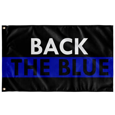 Back the Blue Flag - Version 8 – ThinBlueLineHeroes