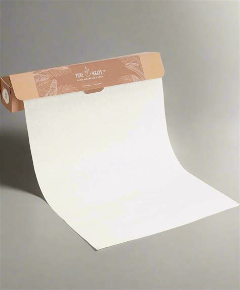 Purewraps Food Wrapping Paper - White Plain Roll - 18 Meters - Pack of ...