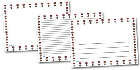 Victoria Cross Landscape Page Borders- Landscape Page Borders