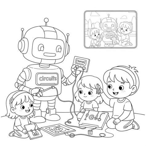 Technology Coloring Pages 的图像结果