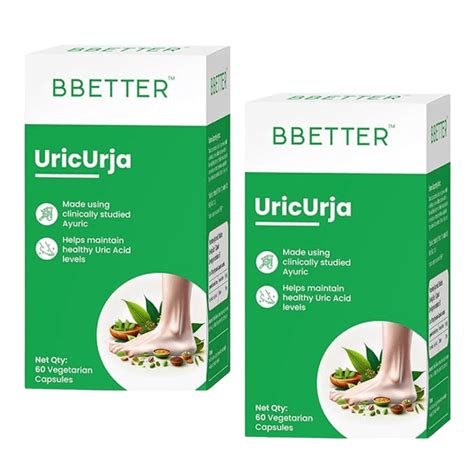 BBETTER Uric Urja - Ayurvedic Support for Gout Arthritis & Kidney ...
