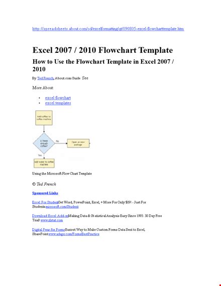 Excel Flow Chart 的图像结果