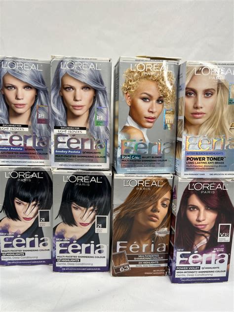 Loreal Feria Hair Color Chart
