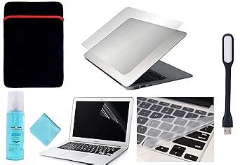 Ramiya 6 in 1 Transparent Laptop skin combo pack - 15.6-inch -with ...
