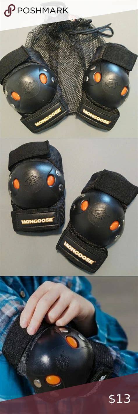 Elbow pad set Mongoose bmx in 2020 | Elbow pads, Velcro straps, Bmx