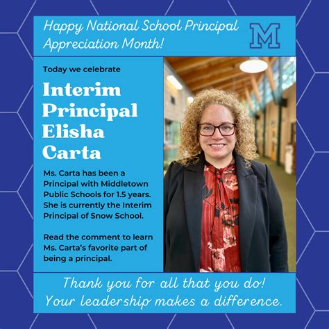 National Principal Appreciation Month - October 2023 | Middletown ...