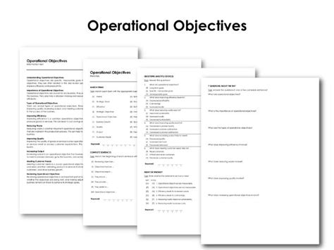 Operations Objectives 的图像结果