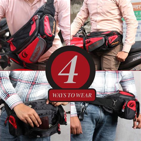 EXWBRB1 Multi Pocket Travel Waist Bag