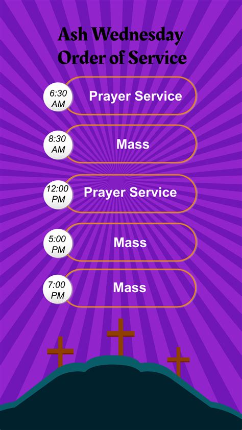 Free Ash Wednesday Order of Service Template to Edit Online