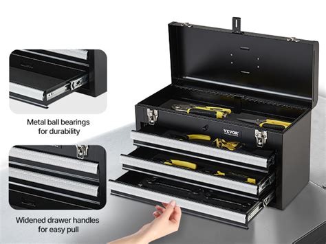 Image result for Portable Metal Tool Box