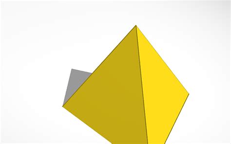 3D design Triangular Pyramid - Tinkercad