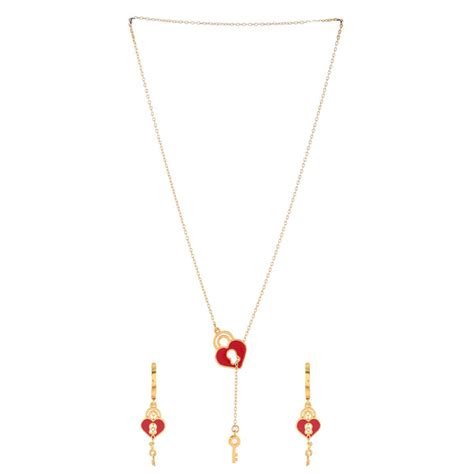 Heart and Key Pendant Set – VOYLLA