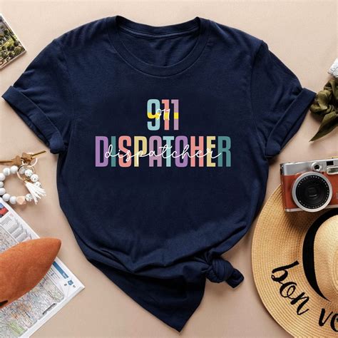 Thin Gold Line Dispatcher Gift, 911 Dispatcher Tee, Emergency ...