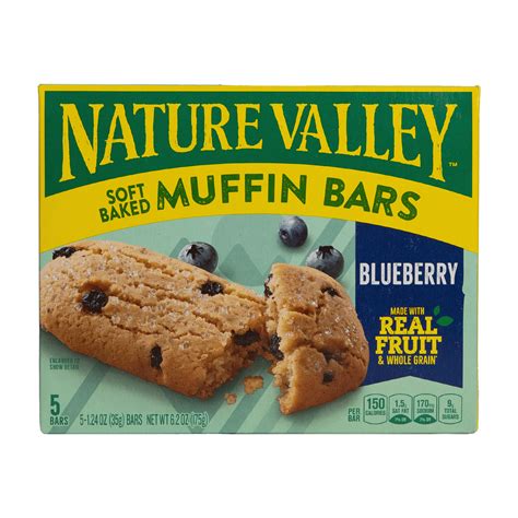 Nature Valley Blueberry Soft-Baked Muffin Bars, Breakfast Snack with ...