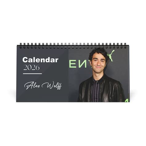 Alex Wolff 2026 Desk Calendar | Hereditary Jumanji Actor Planner | Mov ...