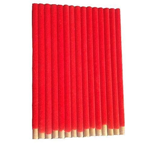 AV 8 inch Polymer Velvet Pencils Red Pack of 30 Pencils : Amazon.in ...