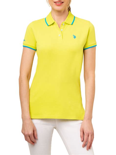 U.S Polo Assn. Women's Tipped Polo - Walmart.com