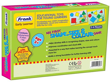 Buy Frank My First Shape, Size & Colour Game ‚Äö√Ñ√¨ 4 Playing Boards ...