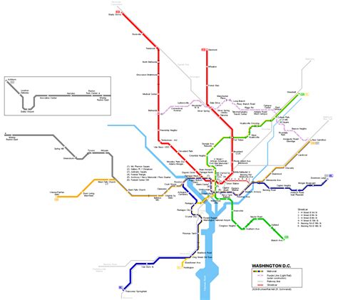 DC Train System Map 的图像结果