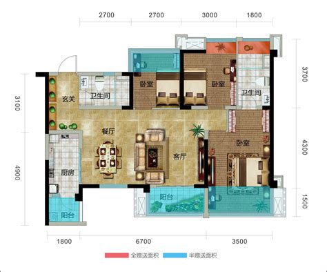 108户型,108平方米户型图,108平米户型图平面图_大山谷图库