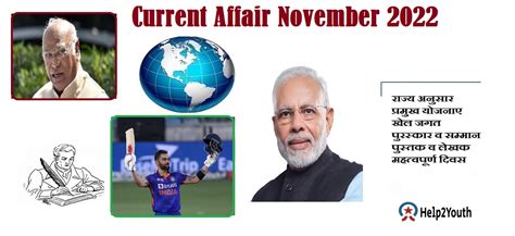 Current Affair November 2022 Important (करंट अफेयर नवंबर 2022) » Help2Youth